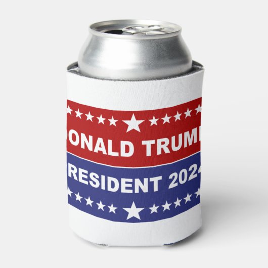 Donald Trump President 2024 rood wit en blauw Blikjeskoeler (Blikje Voorkant)