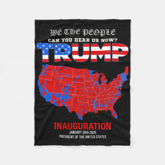Donald Trump President Onvergetelijke Viering Kled Fleece Deken