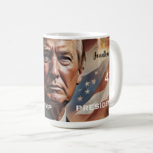 Donald Trump President Portret Koffiemok