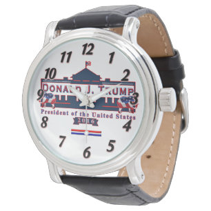 Donald Trump President Verkozen lederen horloge