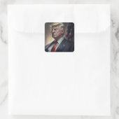 Donald Trump presidentieel Vierkante Sticker (Tas)