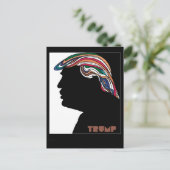 Donald Trump Psychedelic Combover Card Briefkaart (Staand voorkant)