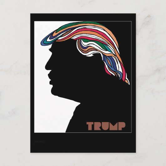 Donald Trump Psychedelic Combover Card Briefkaart (Voorkant)
