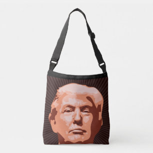 DONALD TRUMP PURSE, ALLEMAAL OVER DE DRUKKKRUISKRO CROSSBODY TAS