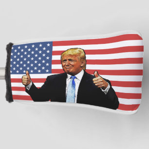DONALD TRUMP PUTTER GOLF HEAD HOESJE GOLFHEADCOVER