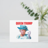 Donald Trump Queen Trump Briefkaart (Staand voorkant)