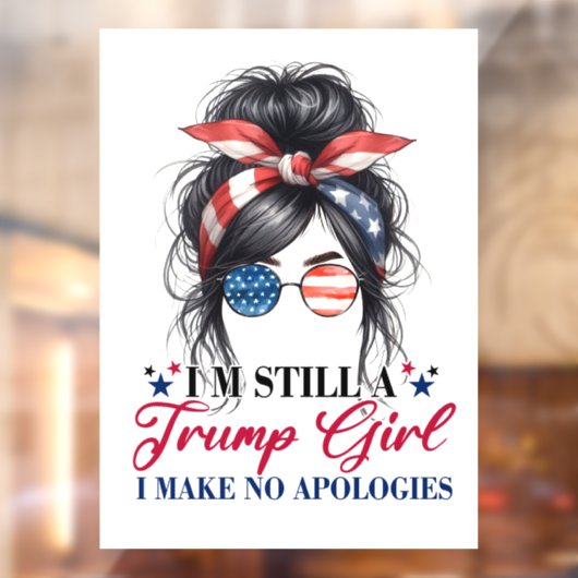 Donald Trump Raamsticker (Vel 2)