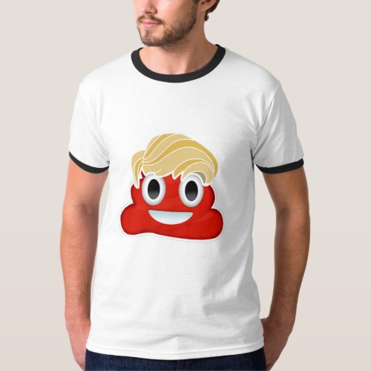 Donald Trump Red Poo - - T-shirt (Voorkant)