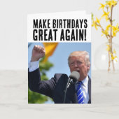 DONALD TRUMP REND À NOUVEAU LES CARTES D'ANNIVERSA (Fleur jaune)