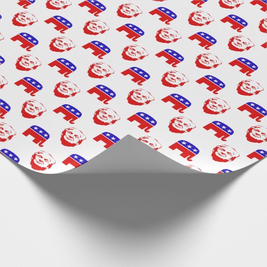 Donald Trump Republican Party Emblem Cadeaupapier (Hoek)