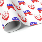 Donald Trump Republican Party Emblem Cadeaupapier (Rol Hoek)