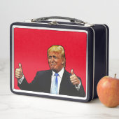 DONALD TRUMP RETRO METAL LUNCHBOX (In situ)