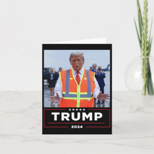 Donald Trump Rijdt In Vuilniswagen T-shirt Vuilnis Kaart