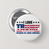 Donald Trump Ronde Button 5,7 Cm (Voorkant /achterkant)
