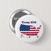 Donald Trump Ronde Button 5,7 Cm (Voorkant /achterkant)