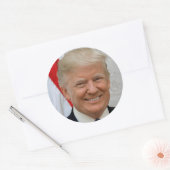 Donald Trump Ronde Sticker (Envelop)