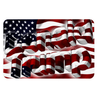 Donald Trump rood, wit en blauw patriottisch magne Magneet