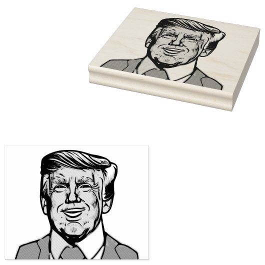 DONALD TRUMP 	RUBBERSTEMPEL (Gestempeld)