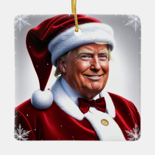 Donald Trump Santa Clause Keramisch Ornament (Voorkant)