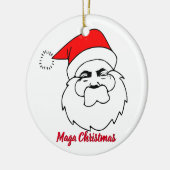 Donald Trump Santa Maga Kerstmis Keramisch Ornament (Links)
