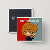Donald Trump School of Anger Management Vierkante Button 5,1 Cm (Voorkant /achterkant)