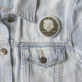 Donald Trump Silver Eagle munt Ronde Button 5,7 Cm (In situ)