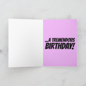 DONALD TRUMP SOEUR CARTES D'ANNIVERSAIRE (Intérieur)