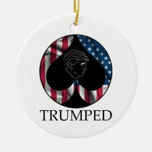 Donald Trump Spade Trumped Keramisch Ornament
