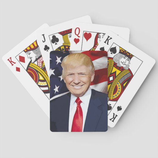 DONALD TRUMP-speelkaarten Pokerkaarten (Achterkant)