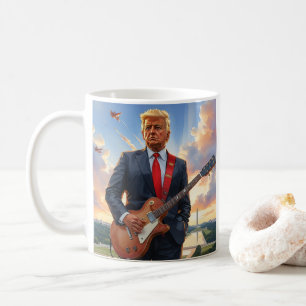 Donald Trump speelt gitaar in Washington DC Koffiemok
