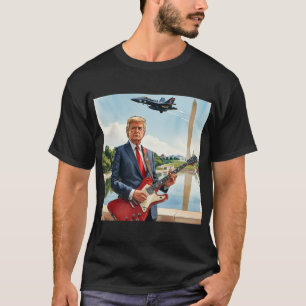 Donald Trump speelt gitaar in Washington DC T-shirt