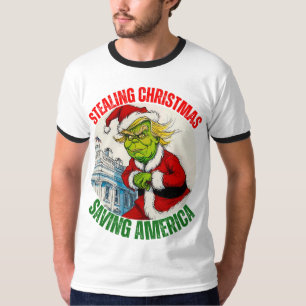 DONALD TRUMP STEELT KERST EN REDT AMERIKA T-SHIRT