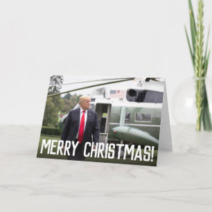 Donald Trump Sterkte Vrolijke Kerstgroet Feestdagen Kaart