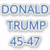 Donald Trump Sticker (Voorkant)