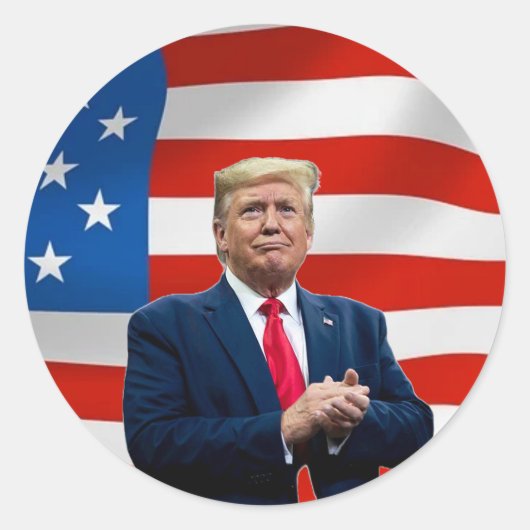 Donald Trump Sticker Election 2024 MAGA Drapeau (Devant)