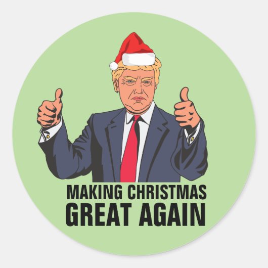 DONALD TRUMP STICKERS DE NOËL (Devant)