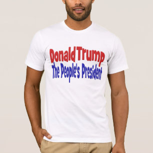 Donald Trump the Peoples President red blue T-shirt