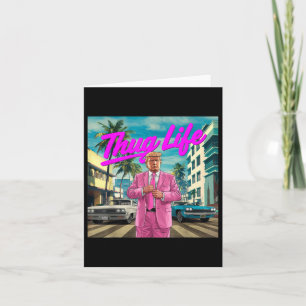 Donald Trump Thug Life, Republikeinse Geschenken, Kaart