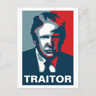 Donald Trump TRAITOR Briefkaart
