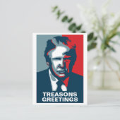 Donald Trump TREASONS ACCUEILLE LA Carte postale d (Debout devant)