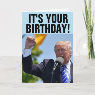 DONALD TRUMP TREMENDOUS BIRTHDAAGKAARTEN KAART