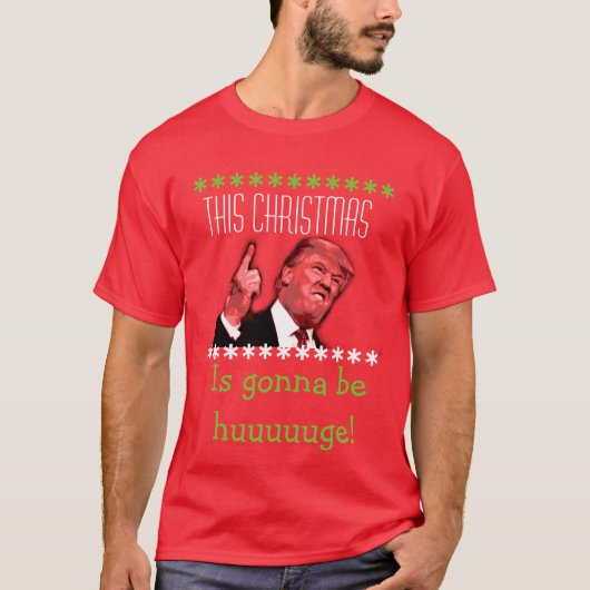 Donald Trump Ugly kerstt-Shirt T-shirt (Voorkant)