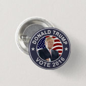 Donald Trump US Flag Ronde Button 3,2 Cm (Voorkant /achterkant)