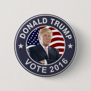 Donald Trump US Flag Ronde Button 5,7 Cm
