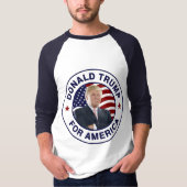 Donald Trump US Flag T-shirt (Voorkant)
