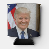 Donald Trump US President Witte Huis MAGA 2024 Blikjeskoeler (Voorkant)