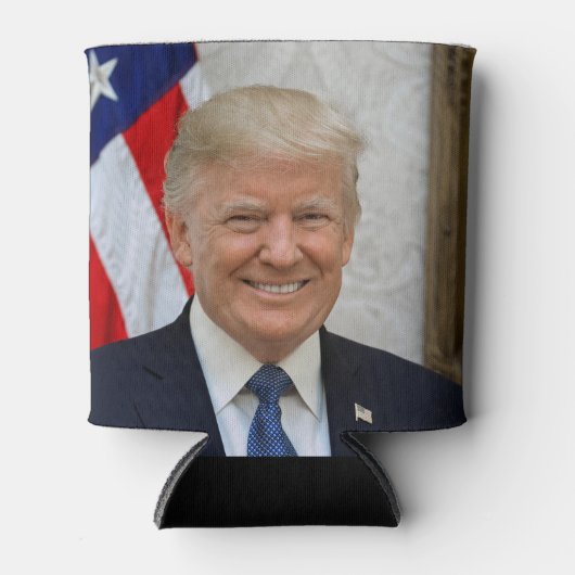 Donald Trump US President Witte Huis MAGA 2024 Blikjeskoeler (Voorkant)