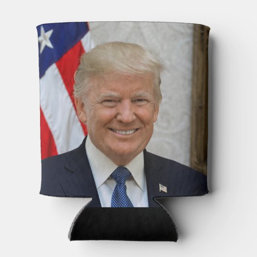 Donald Trump US President Witte Huis MAGA 2024 Blikjeskoeler (Achterkant)