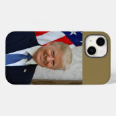 Donald Trump US President Witte Huis MAGA 2024 Case-Mate iPhone Case (Achterkant (horizontaal))