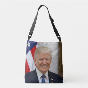 Donald Trump US President Witte Huis MAGA 2024 Crossbody Tas